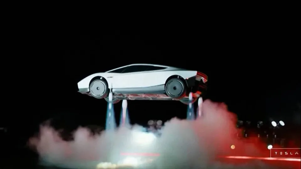 Musk apresenta 'carro voador' da Tesla e que atinge 96 km/h em um segundo