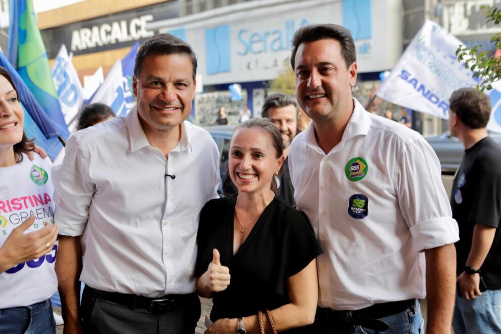 No encerramento do horário gratuito, na TV, Sandro Alex reforça compromisso com futuro do Paraná