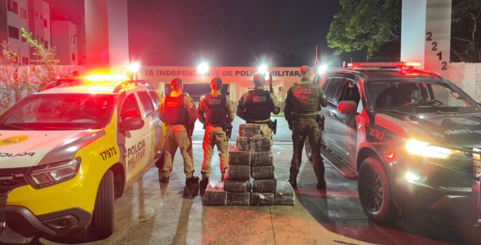 Perseguição termina com suspeito morto e mais de 230 kg de maconha apreendida na região