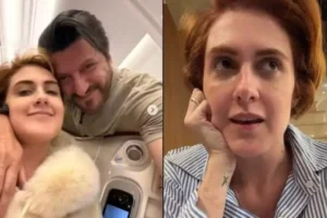 Viúva de Lito Sousa grava vídeo emocionada ao falar de 1º voo após morte de marido